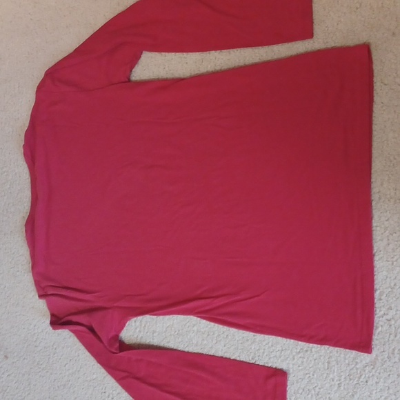North Pole Trading Co. Red Santa Long Sleeve Top - Picture 8 of 9